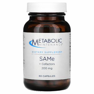 Metabolic Maintenance, SAMe + кофакторы, 200 мг, 60 капсул