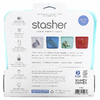 Stasher, Aqua, многоразовый силиконовый контейнер для еды, удобный размер для бутербродов, средний, 450 мл (15 жидк. унций)