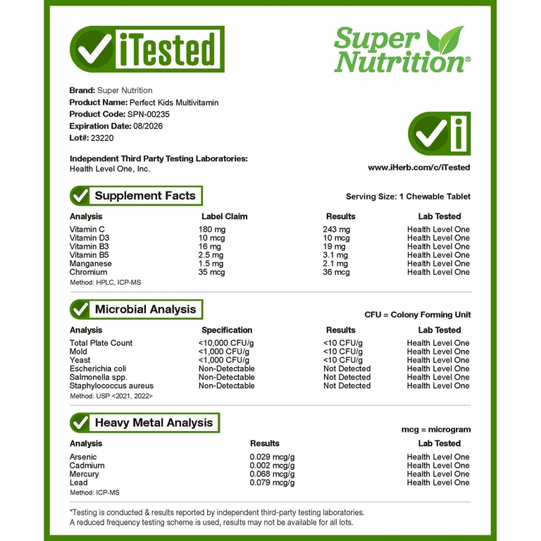 Super Nutrition, Perfect Kids, мультивитаминный комплекс для детей, ягодный вкус, 60 вегетарианских жевательных таблеток