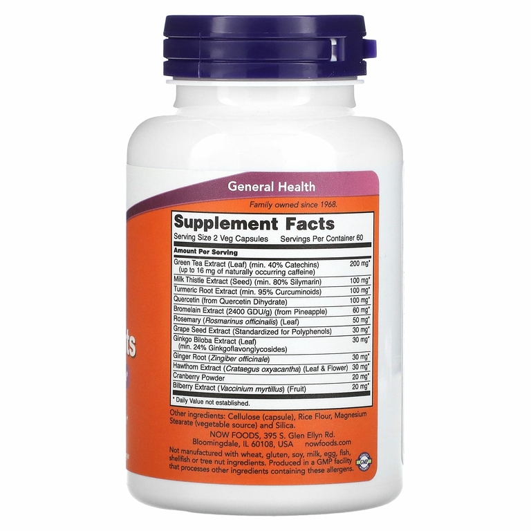NOW Foods, суперантиоксиданты, 120 растительных капсул