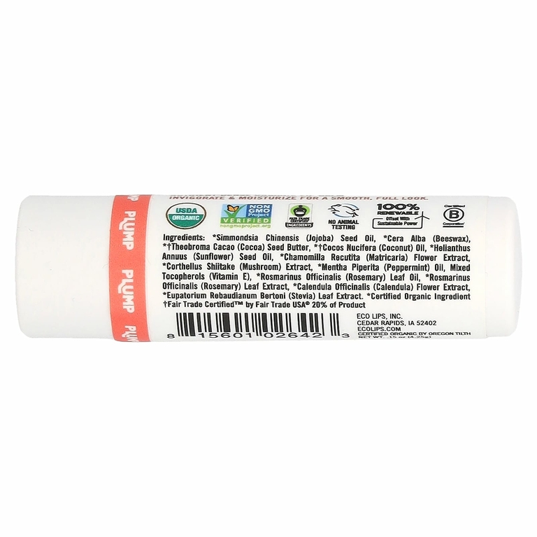 Eco Lips, Lip Food, питательный органический бальзам для губ, розмарин, мята и ромашка, 4,25 г (0,15 унции) (Товар снят с продажи) 