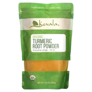 Kevala, порошок из корня органической куркумы, 454 г (16 унций)