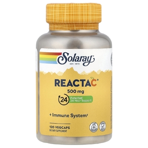 Solaray, Reacta-C®, 500 мг, 120 вегетарианских капсул