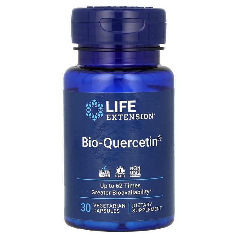 Life Extension, биокверцитин, 30 вегетарианских капсул