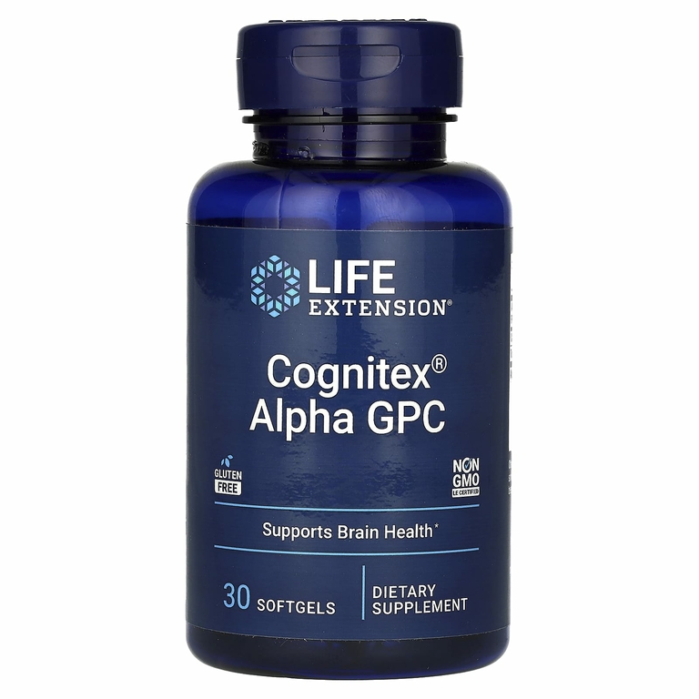 Life Extension, Cognitex, альфа-ГФХ, 30 капсул