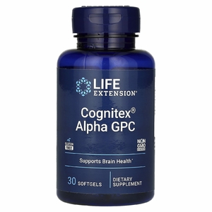 Life Extension, Cognitex, альфа-ГФХ, 30 капсул