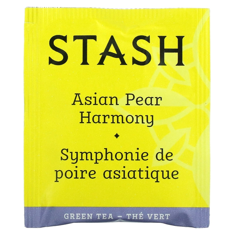Stash Tea, зеленый чай, азиатская груша, 18 чайных пакетиков, 34 г (1,1 унции)