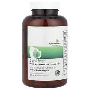 Futurebiotics, Thinkfast®, «Эффективность мозга и память», 120 вегетарианских капсул