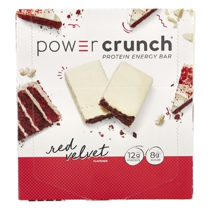 BNRG, Power Crunch, протеиновый энергетический батончик, со вкусом торта «Красный бархат», 12 батончиков, 40 г (1,4 унции) каждый