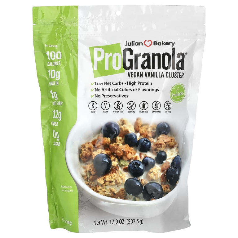 Julian Bakery, Pro Granola, веганская ваниль, 507,5 г (17,9 унции)