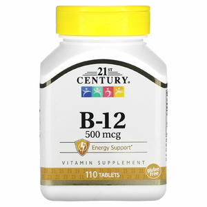 21st Century, B-12, 500 мкг, 110 таблеток