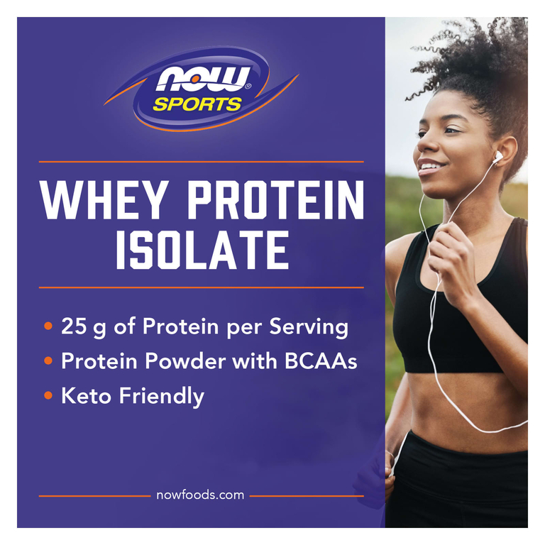 NOW Foods, Sports, изолят сывороточного протеина, кремовая ваниль, 816 г (1,8 фунта)
