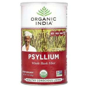 Organic India, Подорожник, клетчатка из шелухи органического подорожника, 340 г (12 унций)