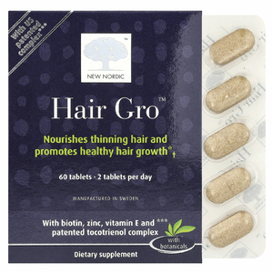 New Nordic, Hair Gro, 60 капсул