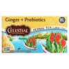 Celestial Seasonings, Травяной чай, имбирь + пробиотики, без кофеина, 20 чайных пакетиков, 1,1 унции (31 г)