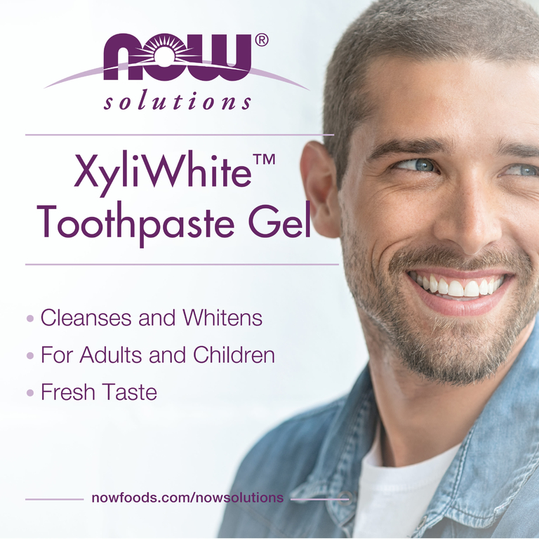 NOW Foods, Solutions, XyliWhite, зубная гель-паста, освежающая мята, 181 г (6,4 унции)