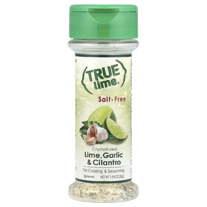 True Citrus, True Lime, кристаллизованный лайм с чесноком и кориандром, без соли, 55 г (1,94 унции)