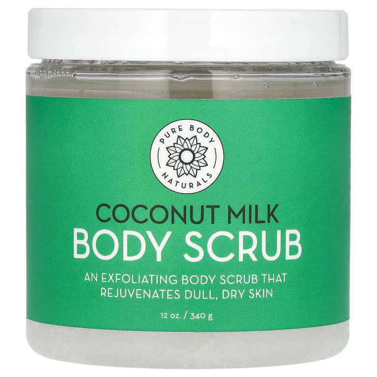 Pure Body Naturals, скраб для тела с кокосовым молоком, 340 г (12 унций)
