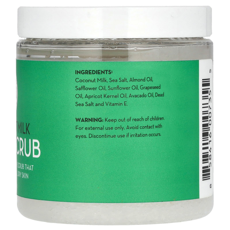 Pure Body Naturals, скраб для тела с кокосовым молоком, 340 г (12 унций)