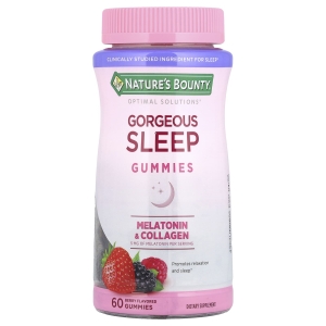 Nature's Bounty, Optimal Solutions®, жевательные мармеладки для сна, ягодные, 60 жевательных таблеток