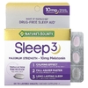 Nature's Bounty, Sleep 3, эффективное средство для улучшения качества сна, без наркотических веществ, 60 трехслойных таблеток