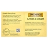 Twinings, Ароматизированный травяной чай, лимон и имбирь, без кофеина, 50 чайных пакетиков, 75 г (2,65 унции)