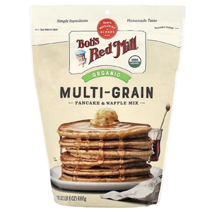 Bob's Red Mill, органическая цельнозерновая смесь для блинчиков и вафель, 7 злаков, 680 г (24 унции)