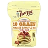Bob's Red Mill, Смесь для блинов и вафель из 10 злаков, цельнозерновые, 680 г (24 унции)