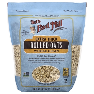 Bob's Red Mill, Экстраплотные овсяные хлопья, цельнозерновые, 907 г (32 унции)