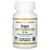 California Gold Nutrition, Ferrochel, железо (бисглицинат), 36 мг, 90 растительных капсул