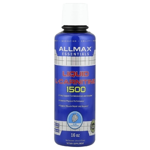 ALLMAX, жидкий L-карнитин 1500, голубая малина, 473 мл (16 уний)