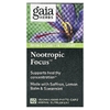 Gaia Herbs, Nootropic Focus, 40 веганских жидких фитокапсул
