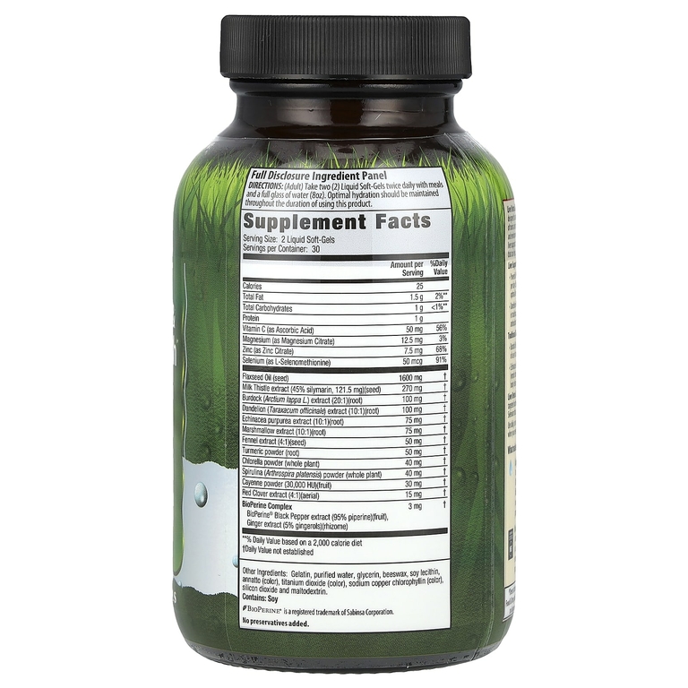 Irwin Naturals, Liver Detox & Blood Refresh, добавка для очистки печени и крови, 60 капсул с жидкостью