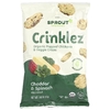 Sprout Organics, Crinklez®, органические чипсы из нута и овощей, для детей от 12 месяцев и старше, чеддер и шпинат, 42 г (1,48 унции)