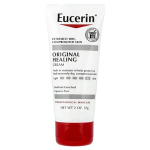 Eucerin, Original Healing, оригинальный заживляющий крем для очень сухой и чувствительной кожи, без отдушек, 57 г (2 унции)