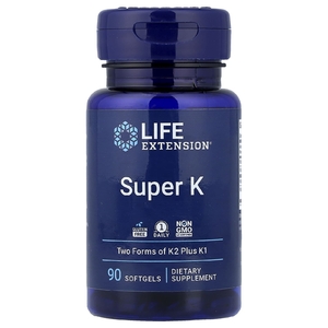 Life Extension, Super K, витамин K, 90 капсул