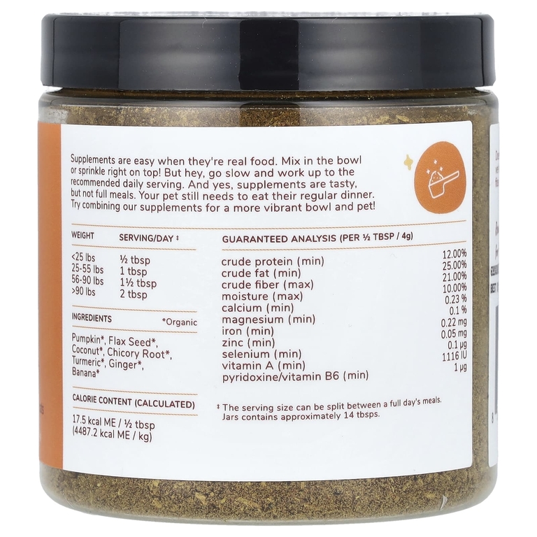 Kin+Kind, Healthy Poops, добавка для здорового пищеварения, с тыквой и семенами льна, для собак и кошек, 1134 г (4 унции)