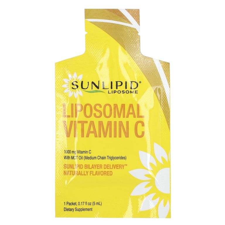 Sunlipid, липосомальный витамин C с маслом MCT, 30 пакетиков по 5 мл (0,17 жидк. унции)