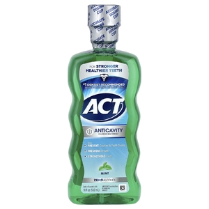 Act, ополаскиватель для рта с фторидом, против кариеса, без спирта, мята, 532 мл (18 жидк. унций)