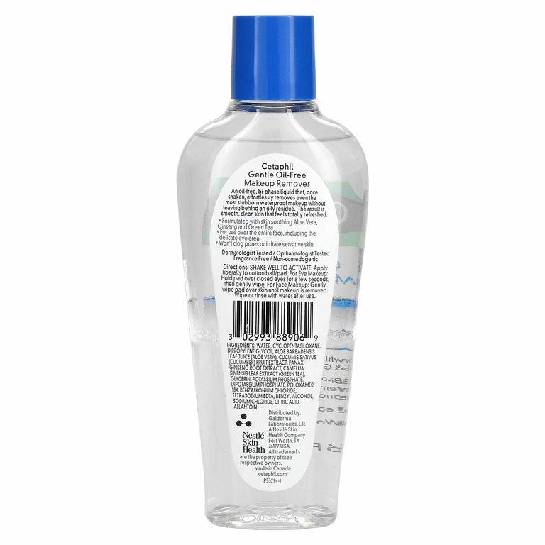 Cetaphil, Нежное средство для снятия макияжа, 177 мл
