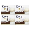 Dove, Косметическое мыло Purely Pampering, аромат «Кокосовое молоко и лепестки жасмина», 4 шт. по 113 г (Товар снят с продажи) 