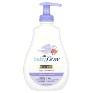 Dove, для детей, для ухода за чувствительной кожей, для ночного умывания, успокаивающее увлажняющее средство, 384 мл (13 жидк. унций)