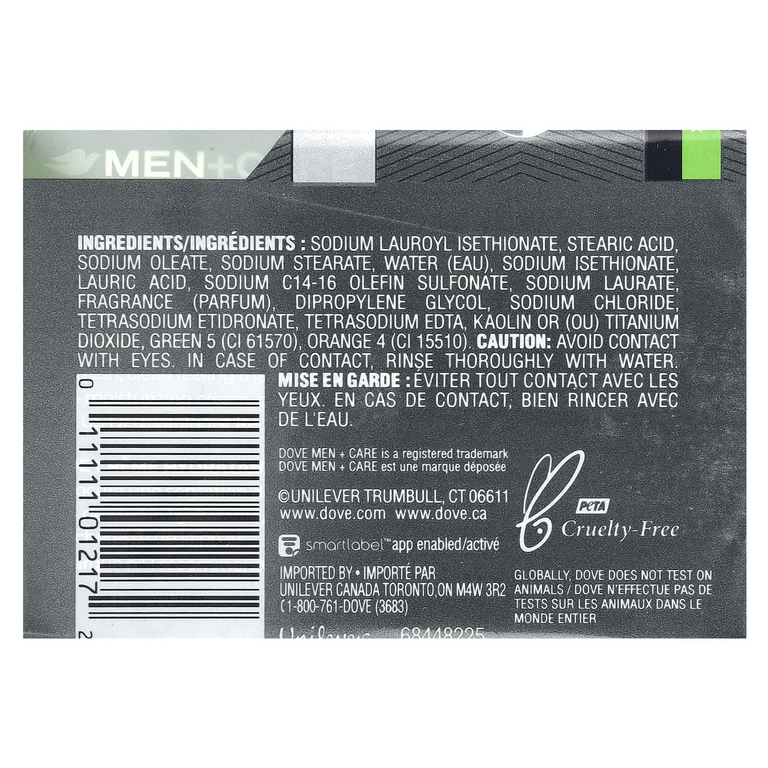 Dove, Men+Care, кусковое мыло 3-N-1, экстрасвежесть, 4 шт. по 106 г (3,75 унции)