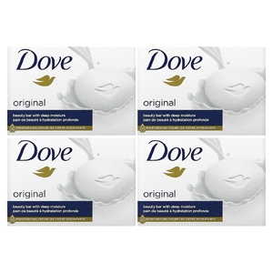 Dove, Мыло Beauty Bar, глубокое увлажнение, белое, 4 шт., По 106 г (3,75 унции)