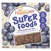 Happy Family Organics, Organics Happy Tot, суперпища, безглютеновый овсяный батончик, органическая голубика и овсянка, 5 батончиков, 25 г каждый