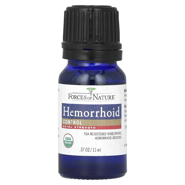 Forces of Nature, Hemorrhoid, органическое растительное средство, с повышенной силой действия, 11 мл (0,37 жидк. унции)