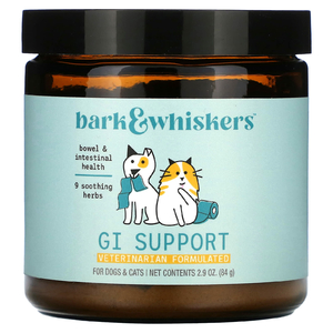 Dr. Mercola, Bark & Whiskers™, поддержка желудочно-кишечного тракта, для кошек и собак, 84 г (2,9 унции)