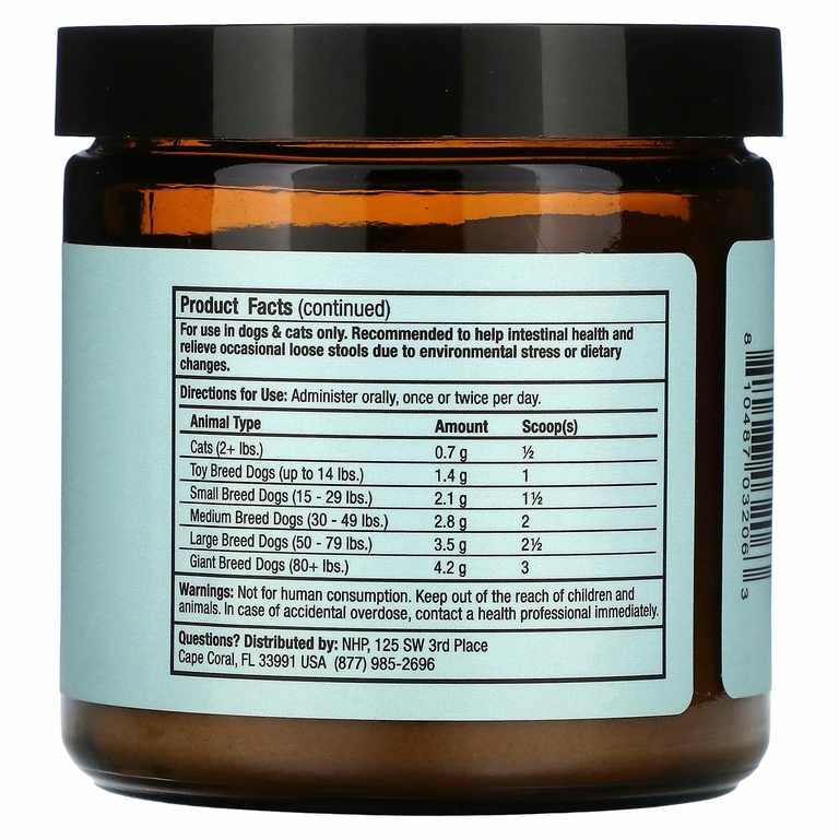 Dr. Mercola, Bark & Whiskers™, поддержка желудочно-кишечного тракта, для кошек и собак, 84 г (2,9 унции)