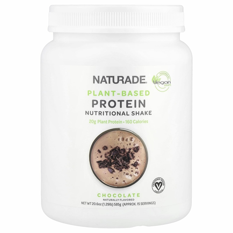 VeganSmart, Питательный коктейль с растительным протеином, шоколад, 585 г (20,6 унции)