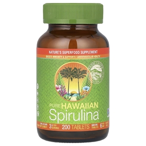 Nutrex Hawaii, Pure Hawaiian Spirulina®, 500 мг, 200 таблеток